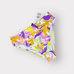 P121 BCBG NEW XL High Waisted Swim Bikini Bottoms Bright Floral Print Auction
